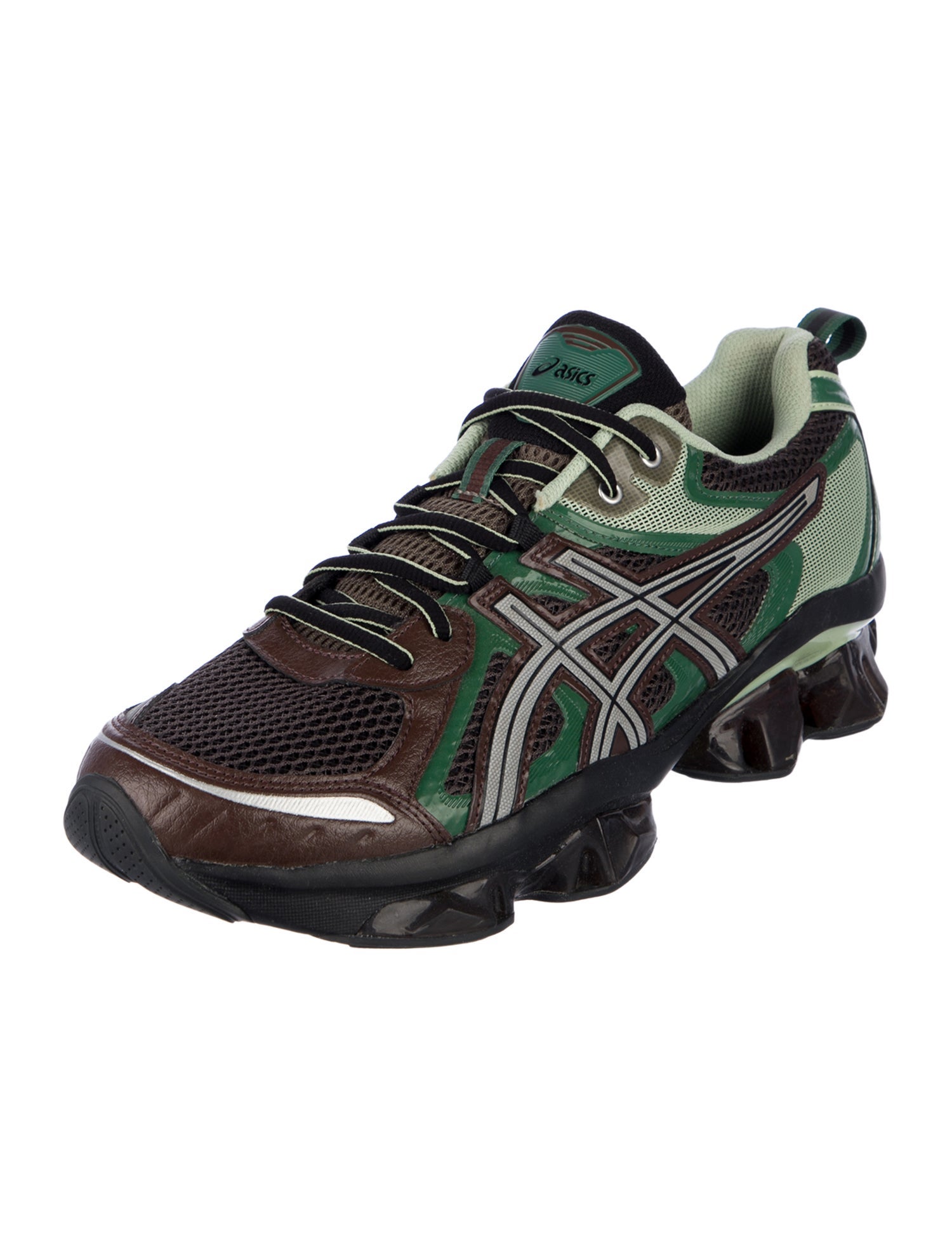 Asics Mesh Striped Athletic Sneakers