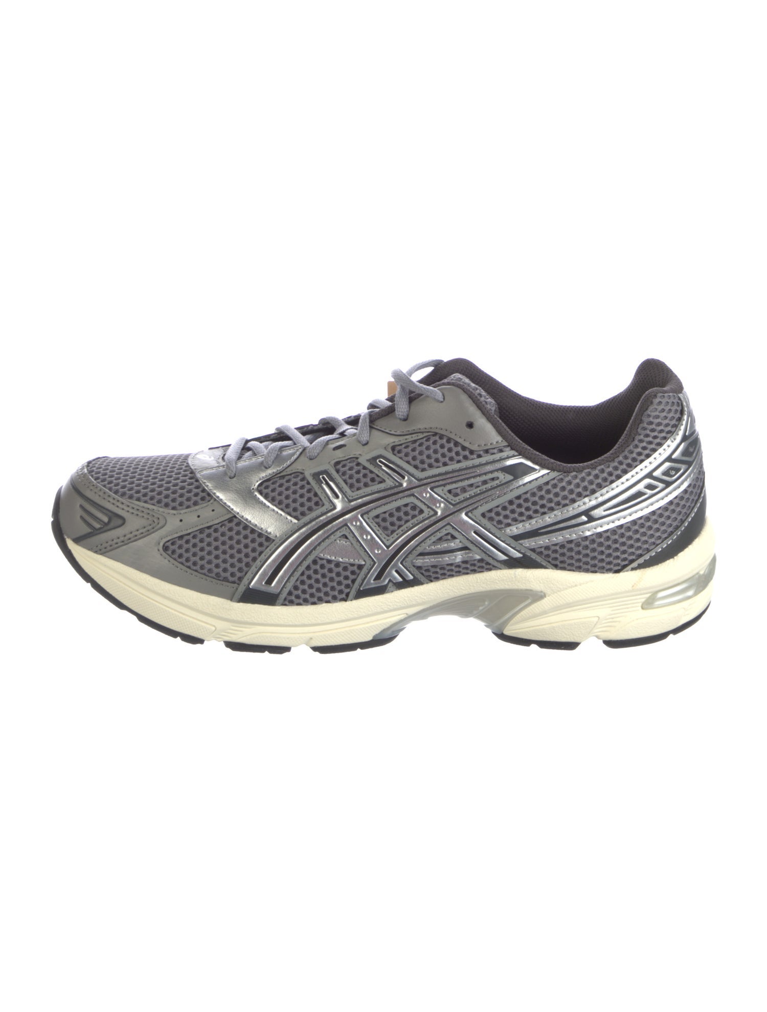 Asics Mesh Leather Trim Embellishment Athletic Sneakers