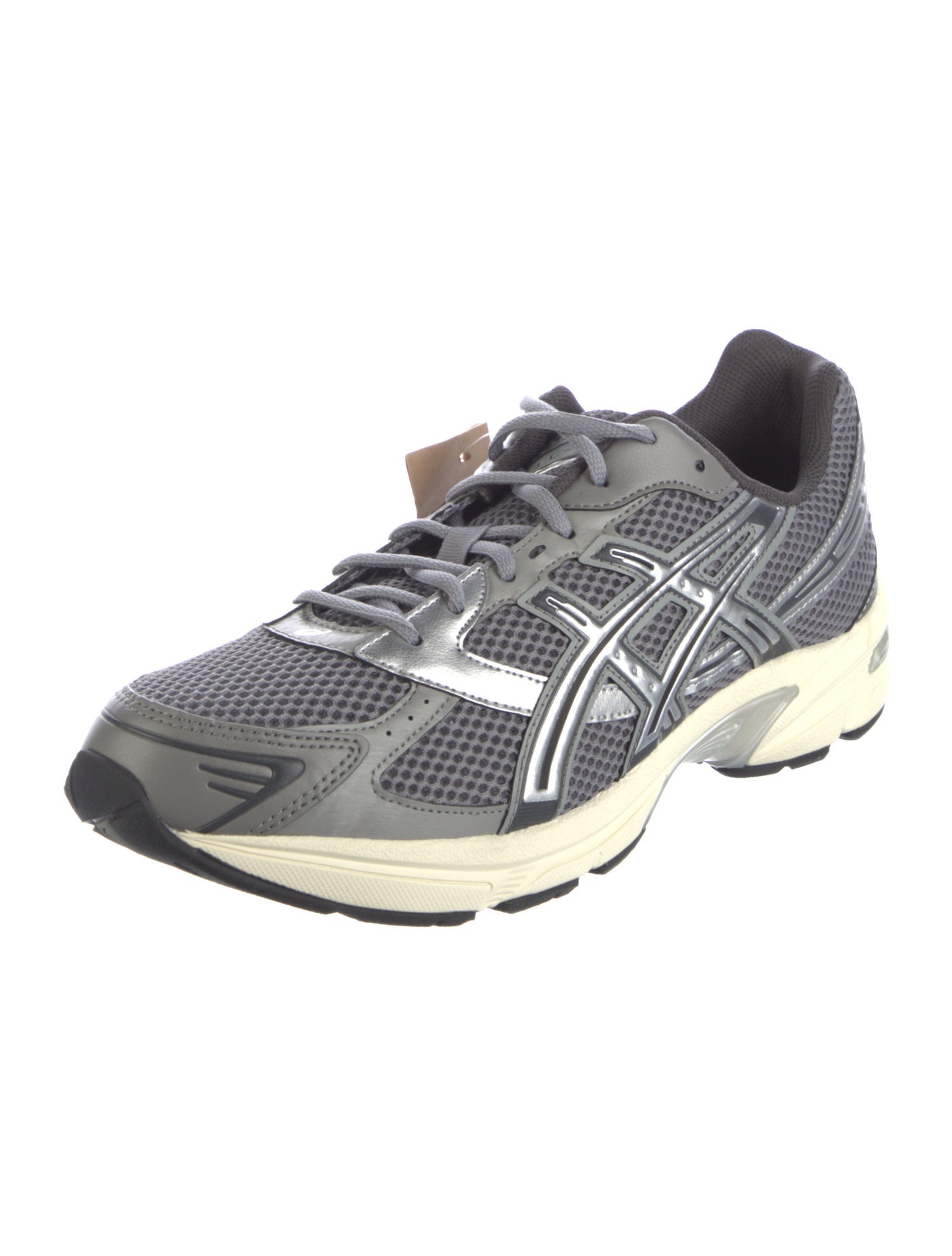 Asics Mesh Leather Trim Embellishment Athletic Sneakers
