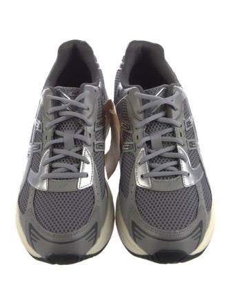 Asics Mesh Leather Trim Embellishment Athletic Sneakers