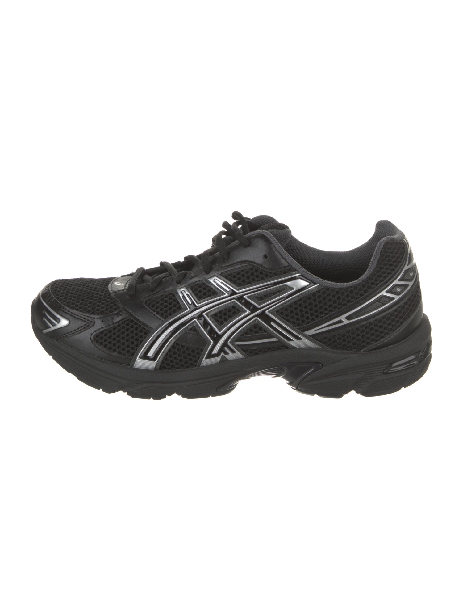 Asics Mesh Leather Trim Embellishment Sneakers