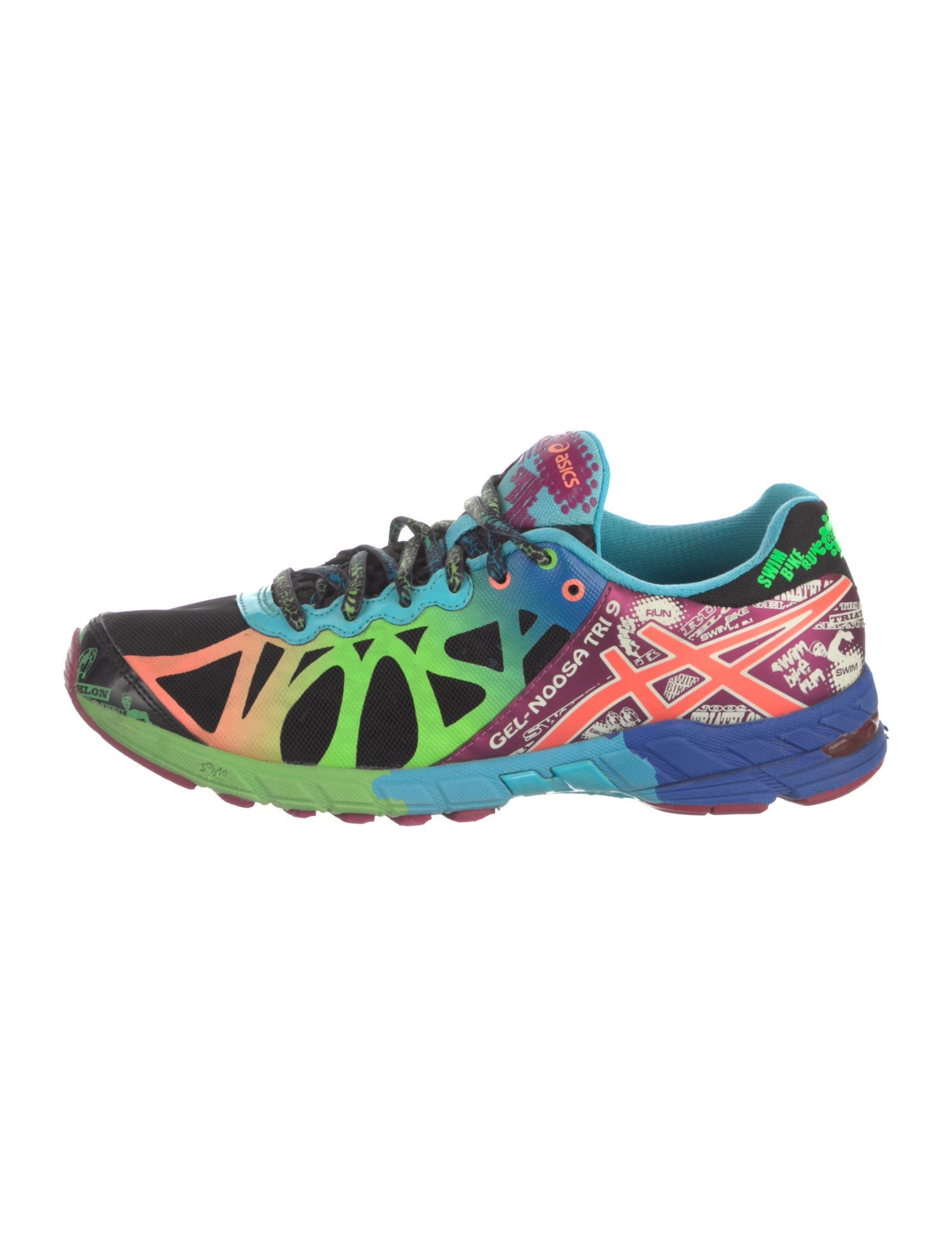 Asics Mesh Printed Athletic Sneakers