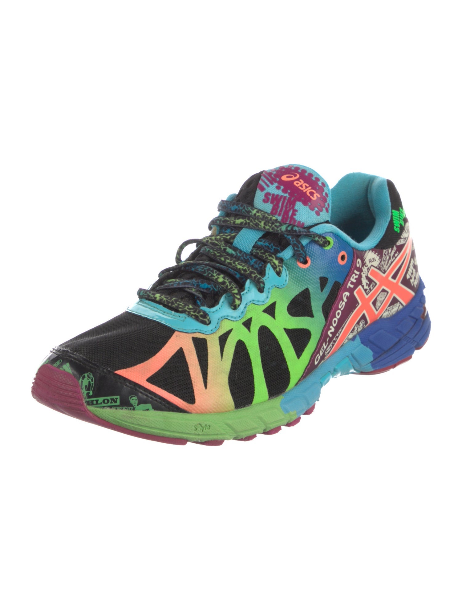 Asics Mesh Printed Athletic Sneakers