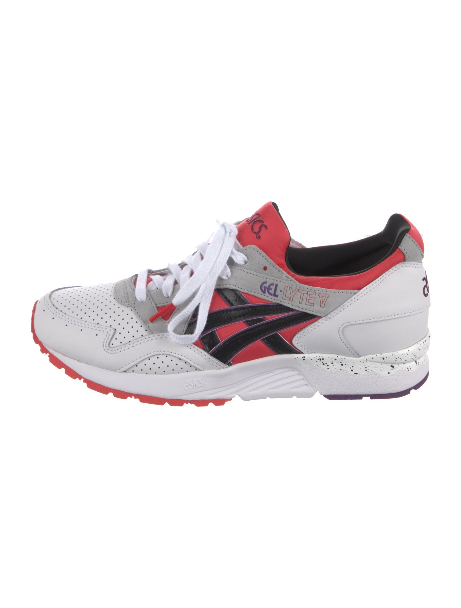 Asics Leather Colorblock Pattern Sneakers