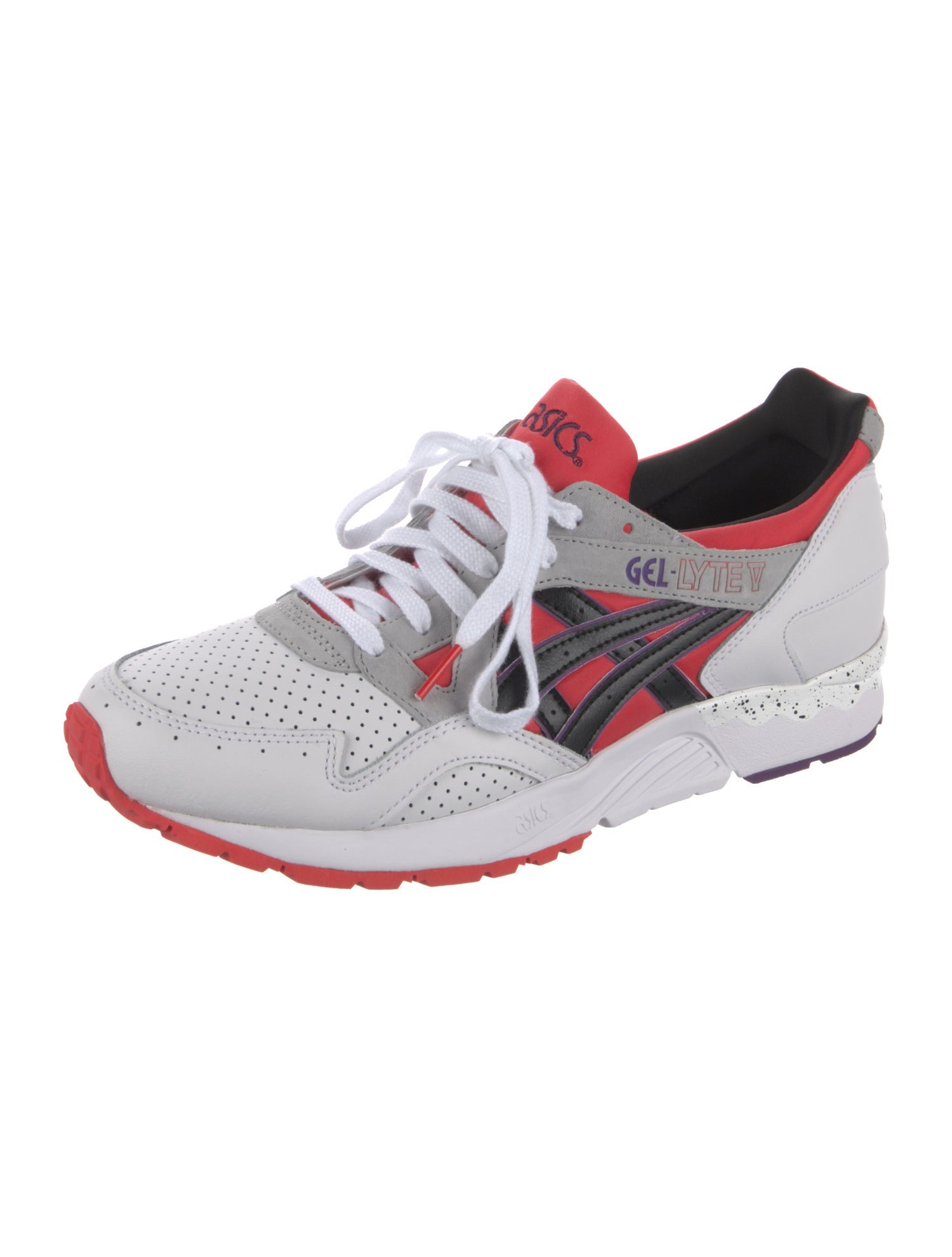 Asics Leather Colorblock Pattern Sneakers
