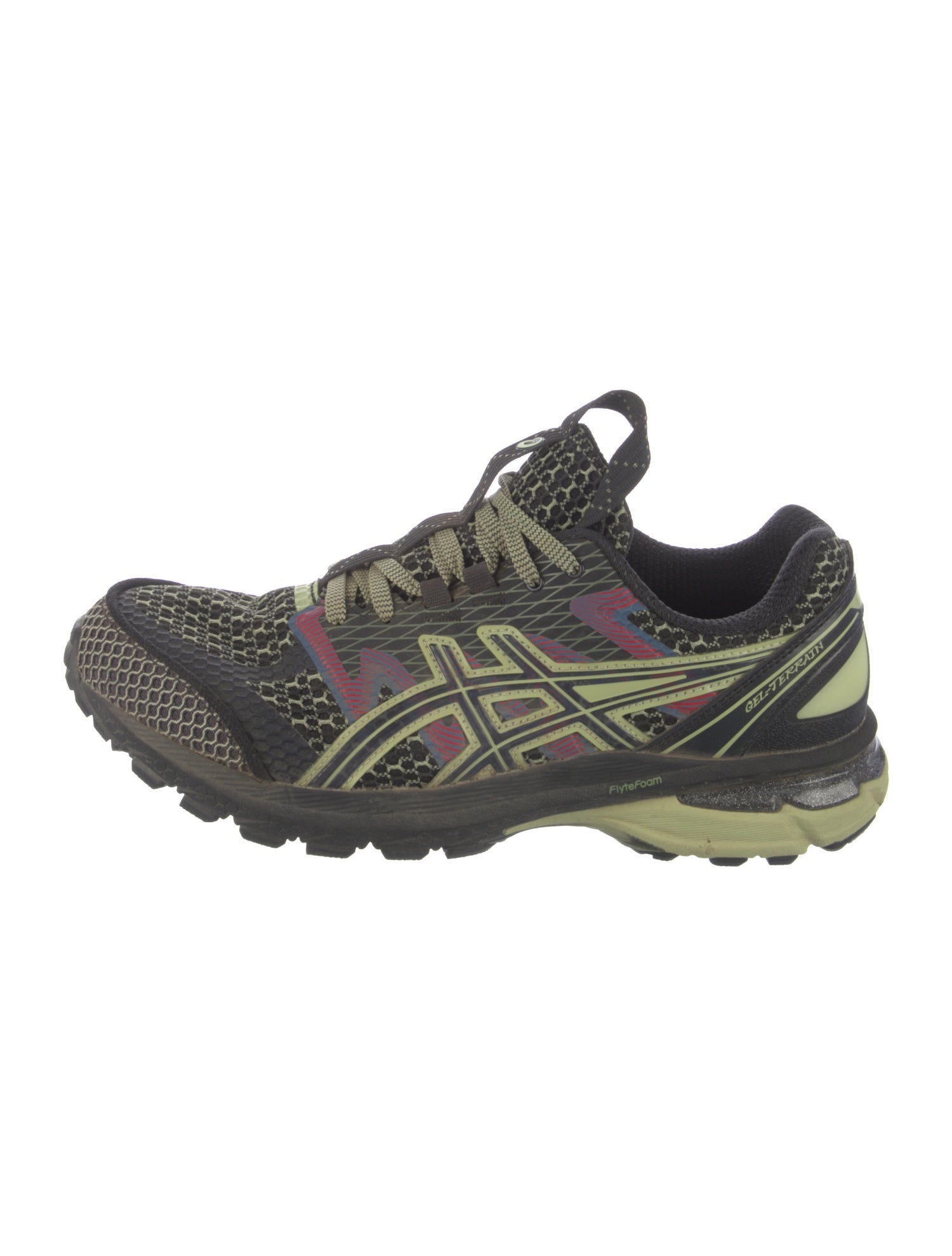 Asics Mesh Graphic Print Athletic Sneakers