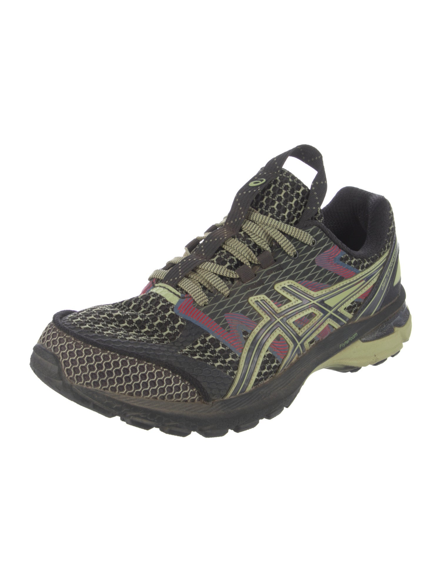 Asics Mesh Graphic Print Athletic Sneakers