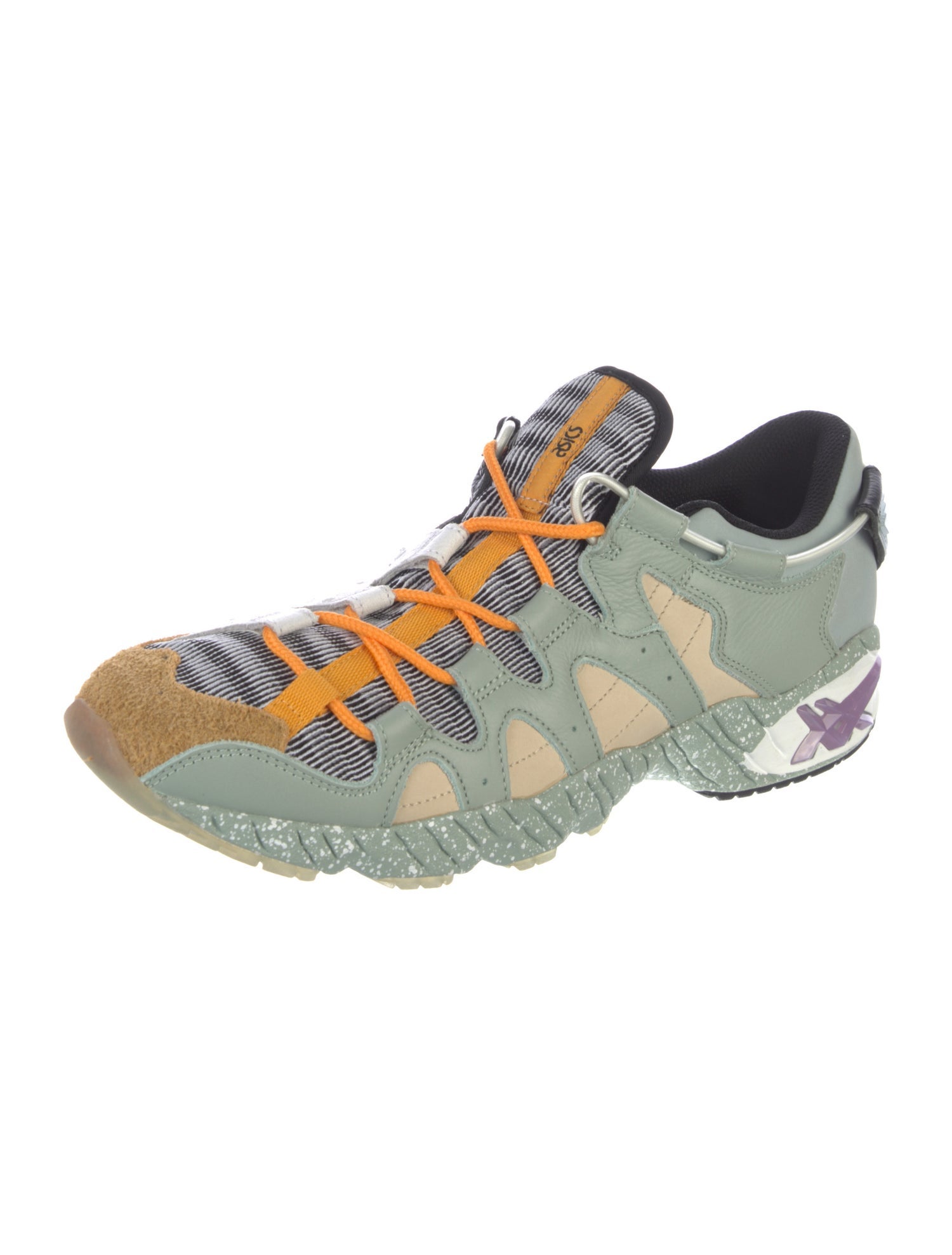 Asics Leather Printed Athletic Sneakers