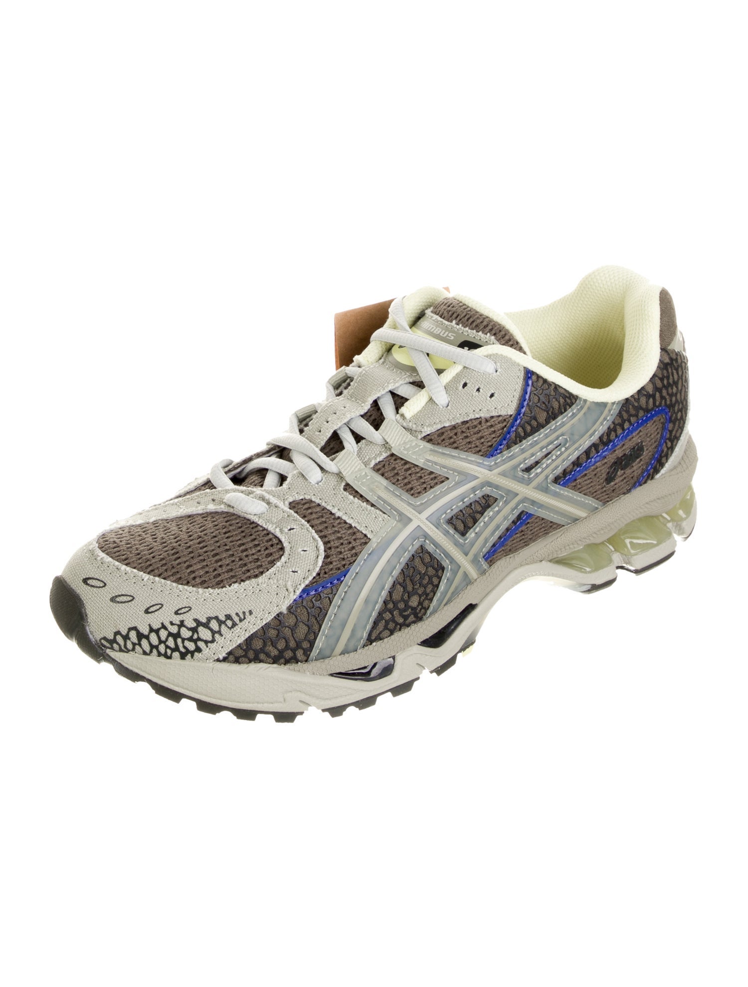 Asics Mesh Colorblock Pattern Athletic Sneakers