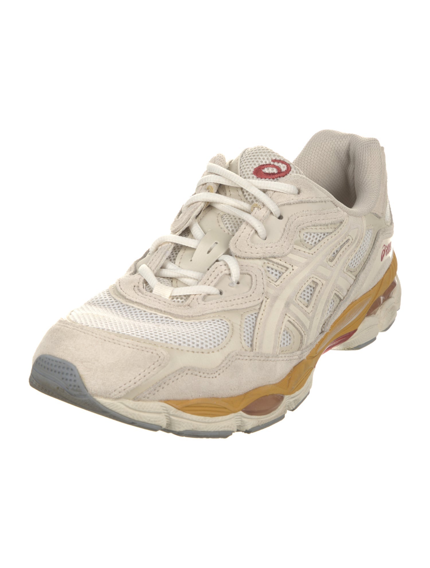 Asics Mesh Embroidered Accent Athletic Sneakers