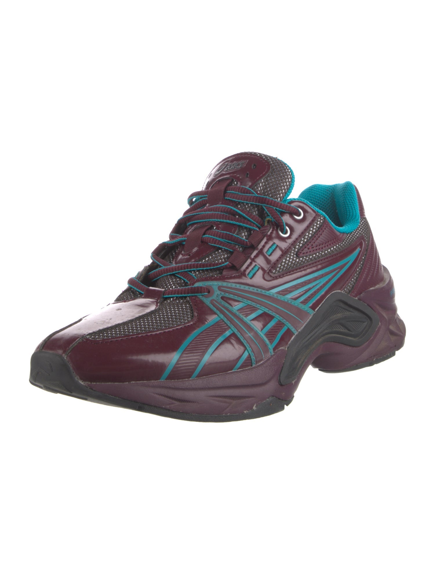 Asics Mesh Striped Athletic Sneakers
