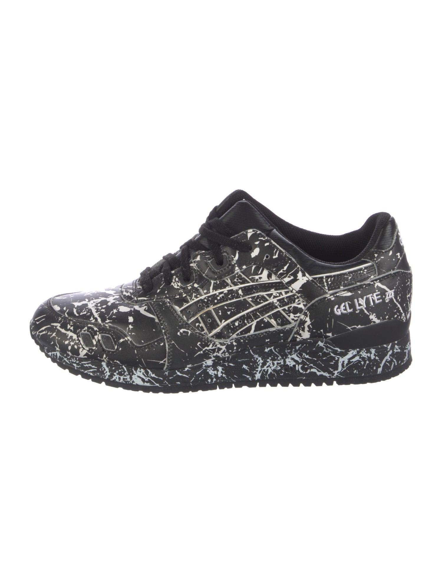 Asics Leather Printed Athletic Sneakers