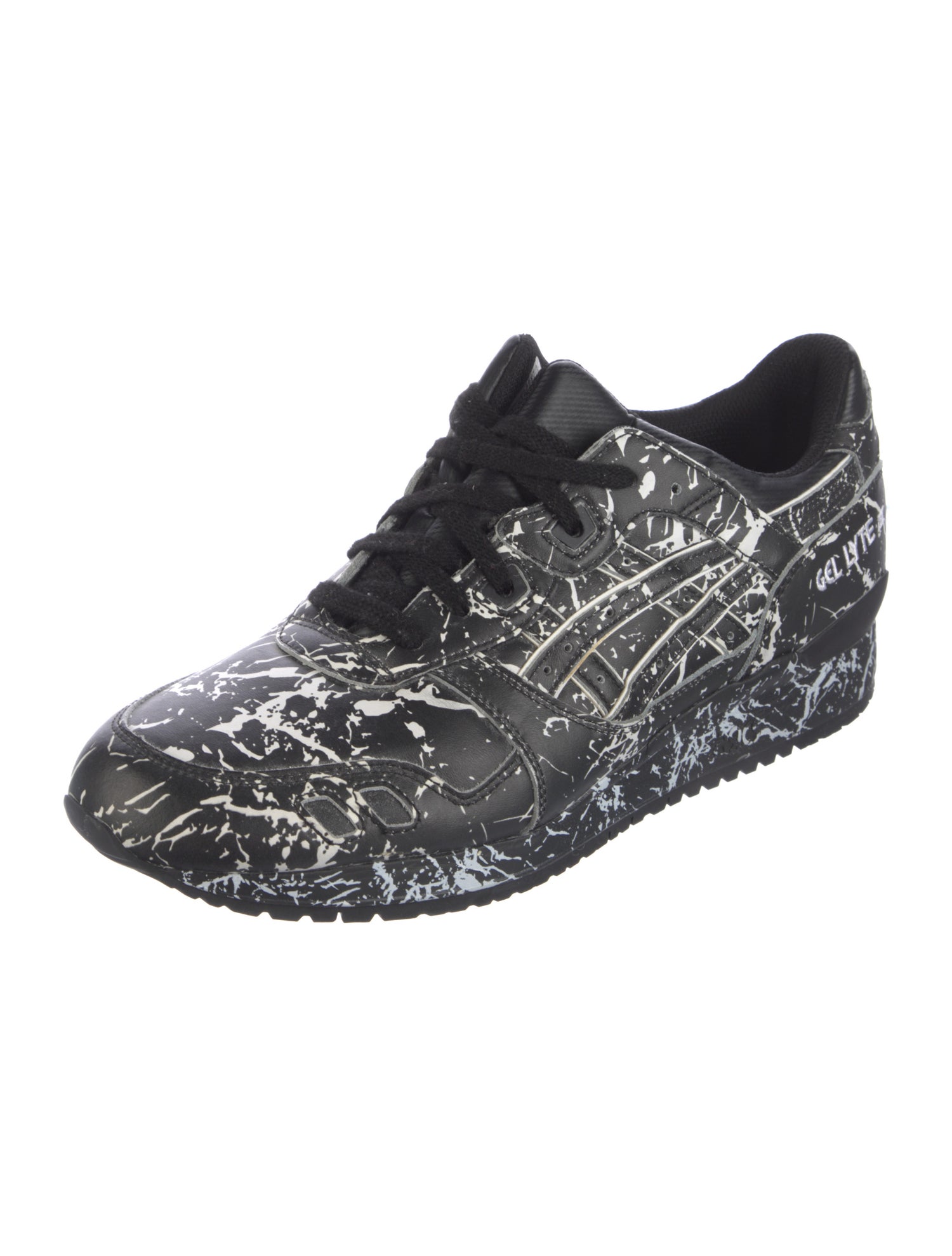 Asics Leather Printed Athletic Sneakers