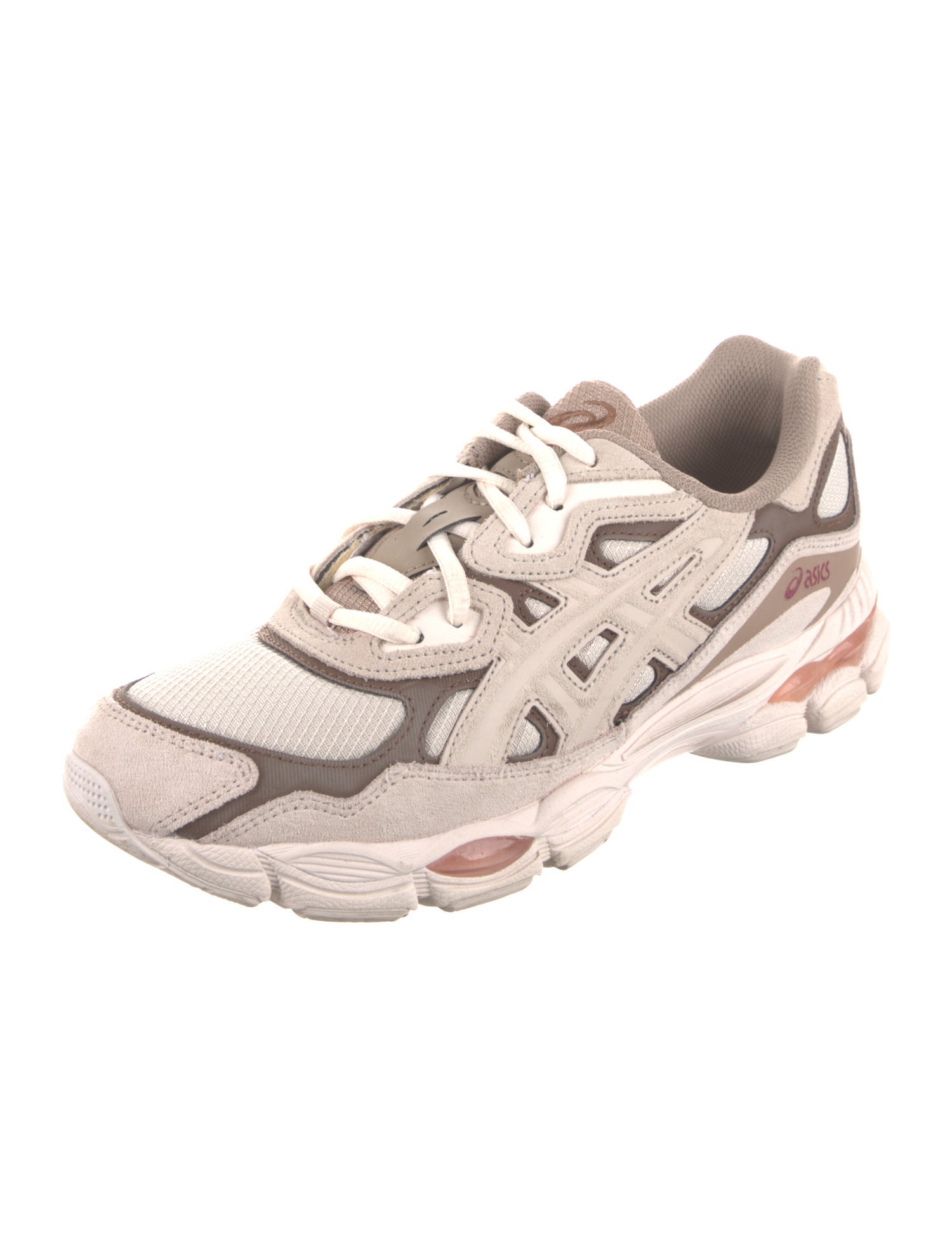 Asics Leather Colorblock Pattern Sneakers