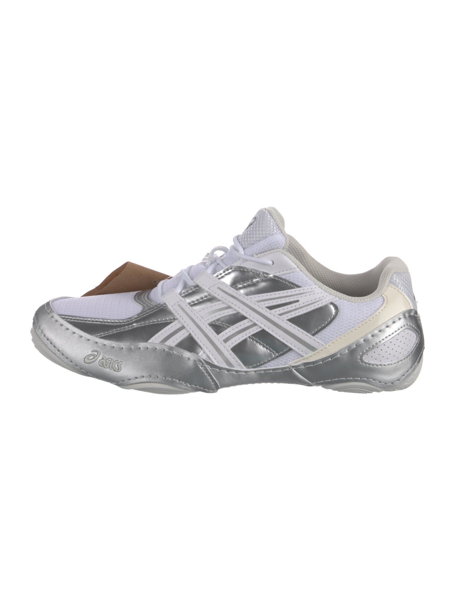 Asics Leather Striped Athletic Sneakers