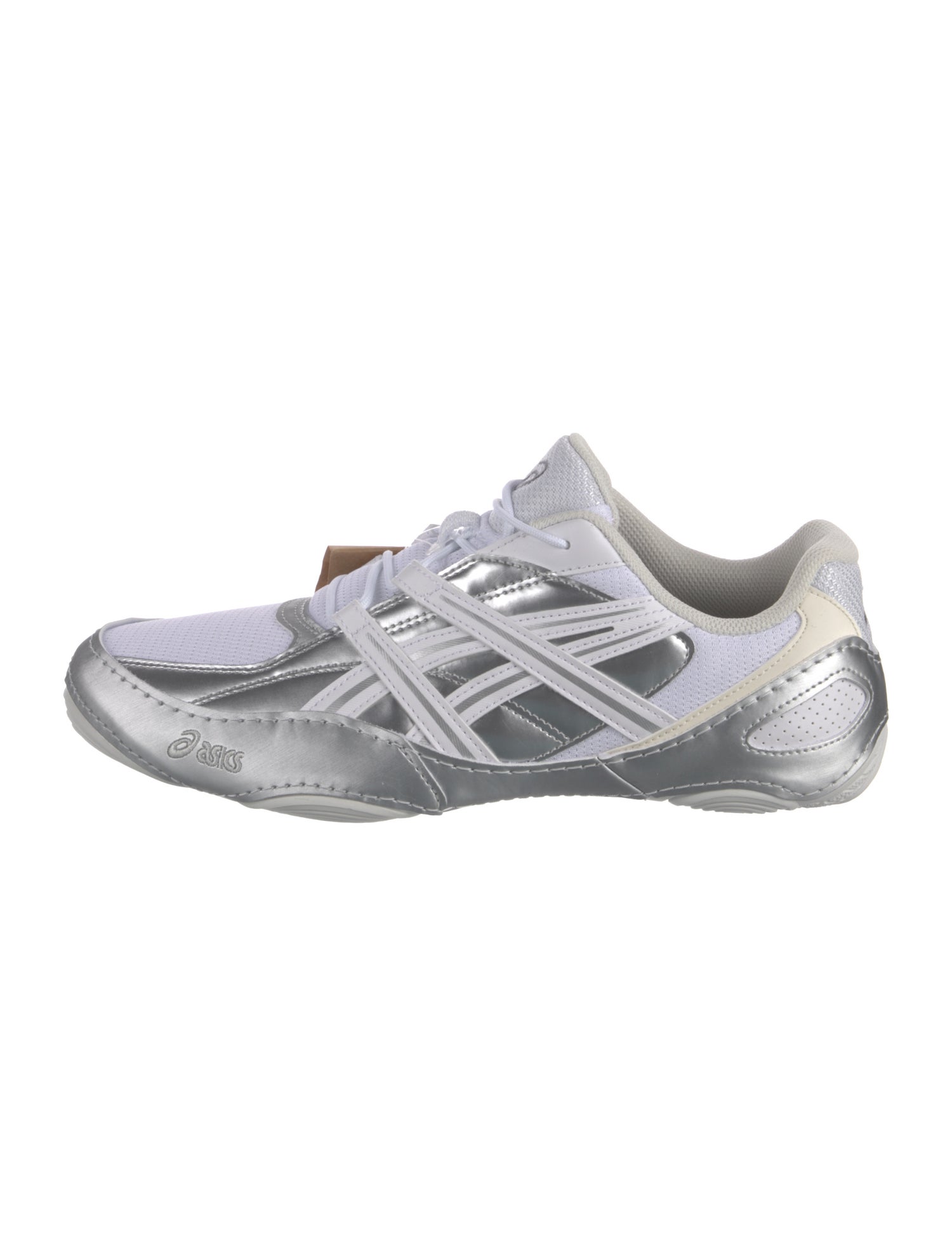Asics Leather Striped Athletic Sneakers