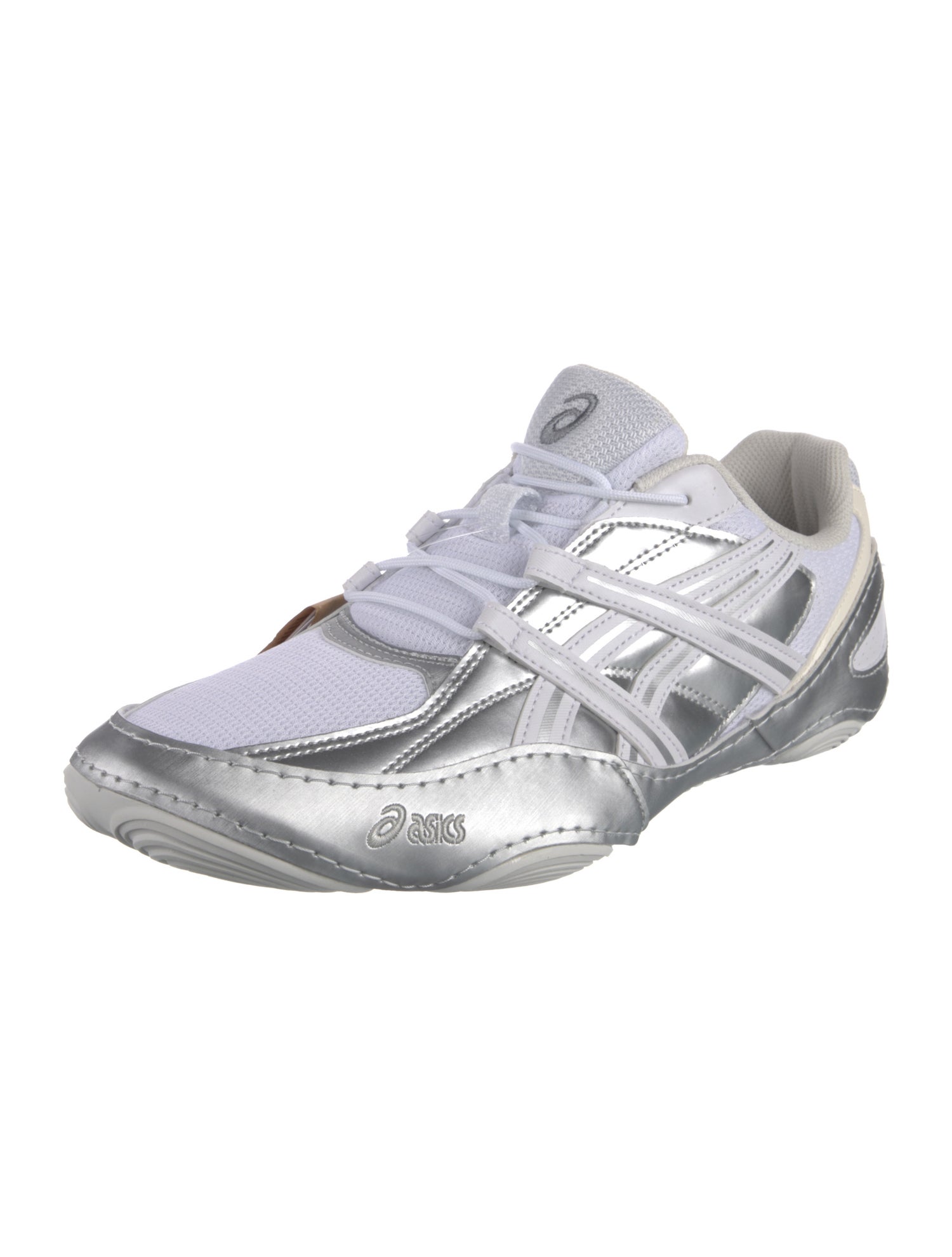 Asics Mesh Striped Athletic Sneakers