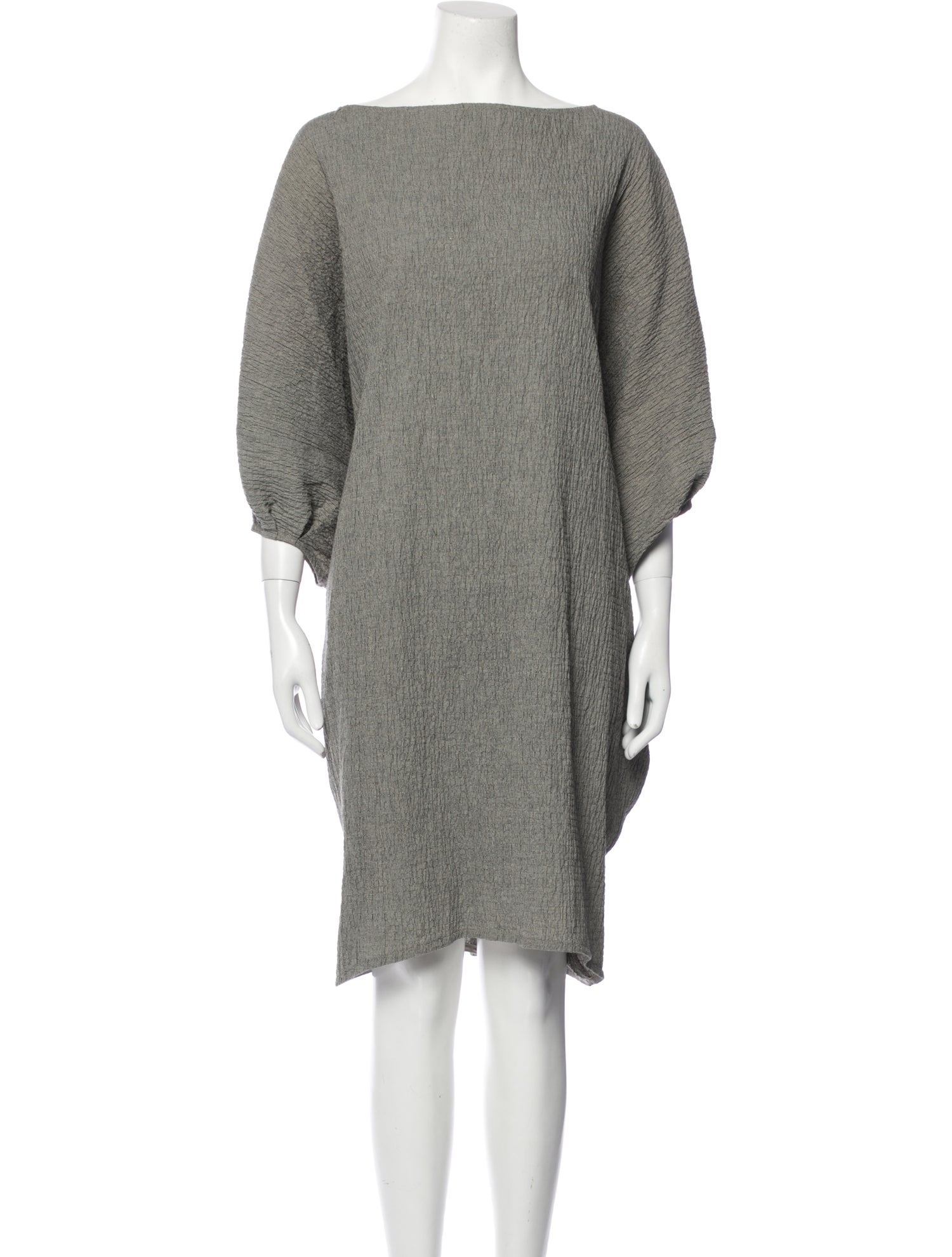 Asiatica Bateau Neckline Knee-Length Dress