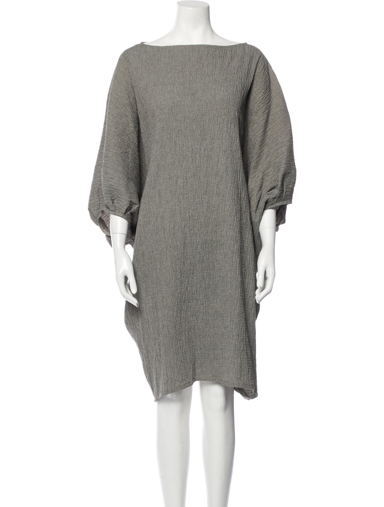 Asiatica Bateau Neckline Midi Length Dress