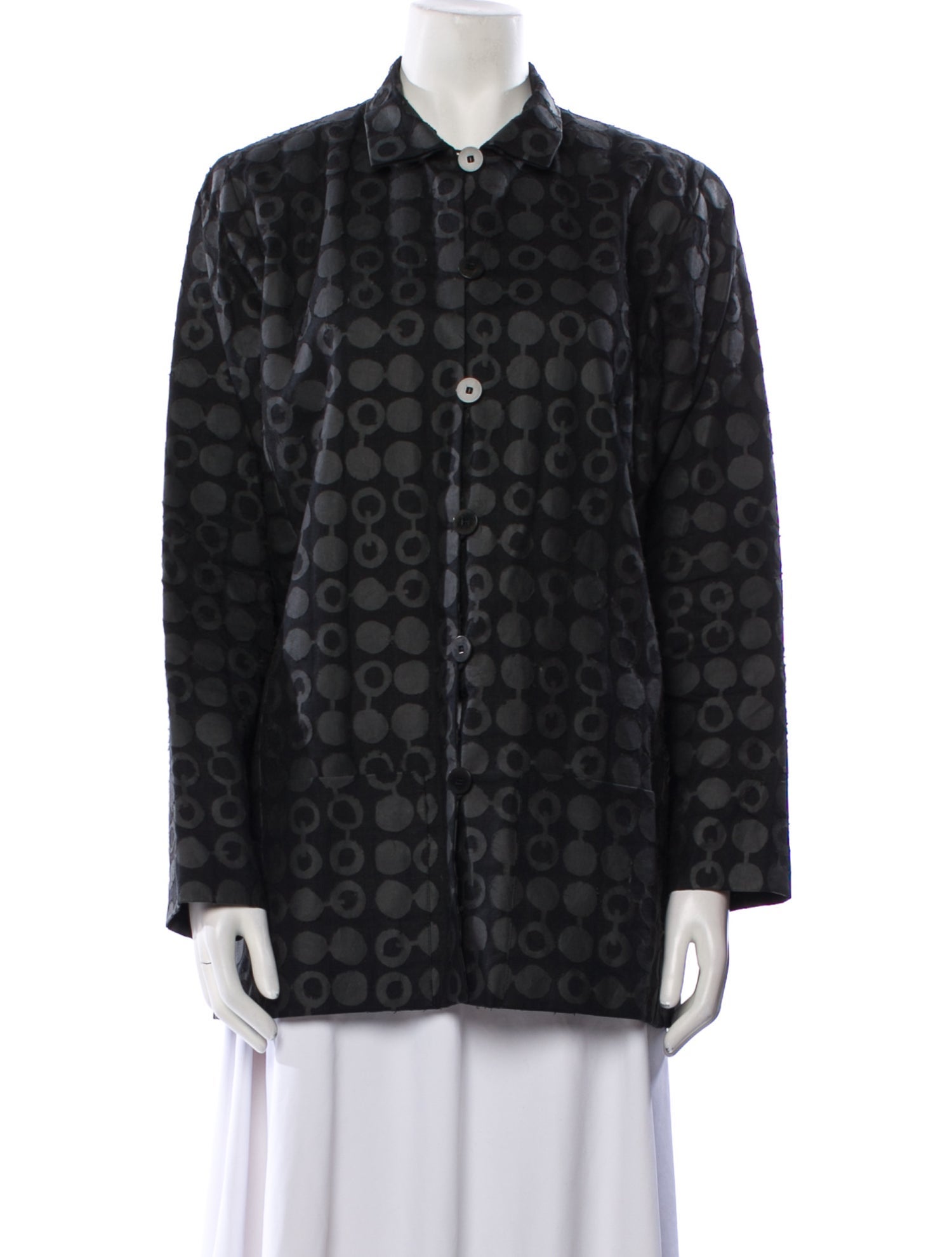 Asiatica Silk Plaid Print Jacket