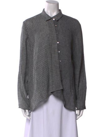 Asiatica Long Sleeve Button-Up Top
