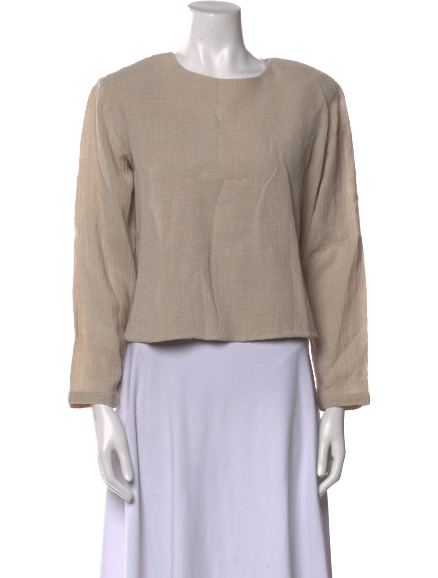 Asiatica Bateau Neckline Long Sleeve Sweatshirt