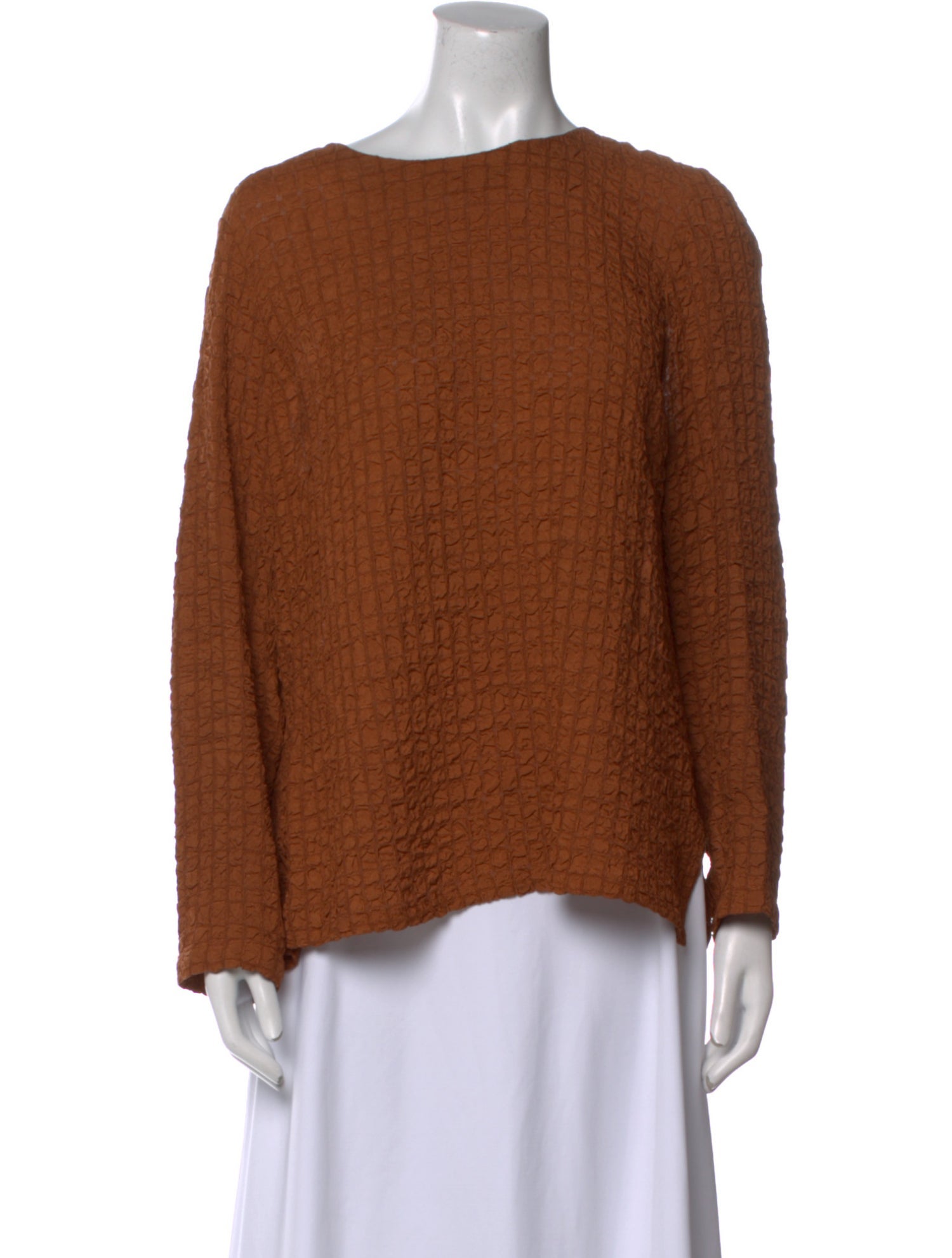 Asiatica Merino Wool Bateau Neckline Top