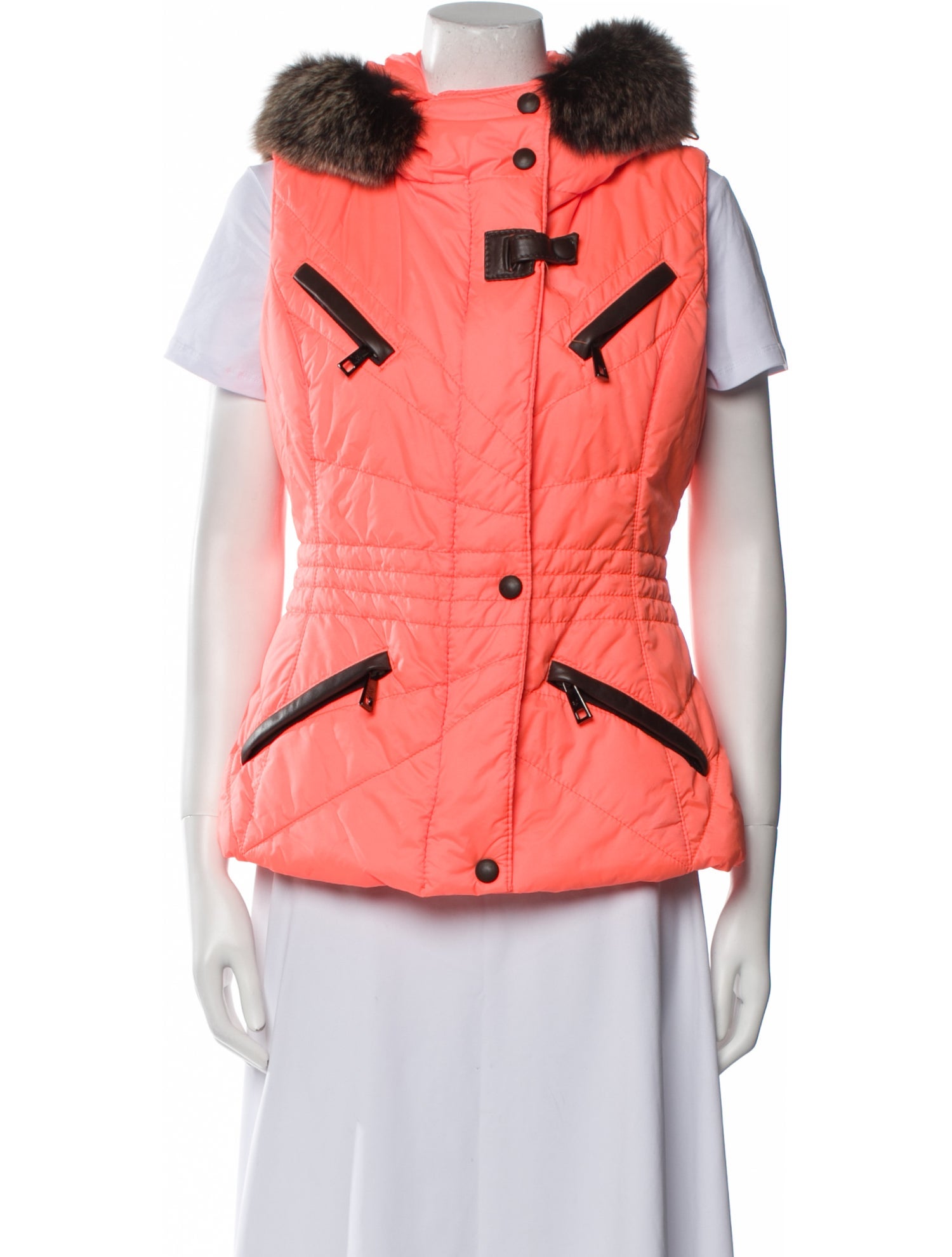 Gorski Apres Ski Colorblock Pattern Vest