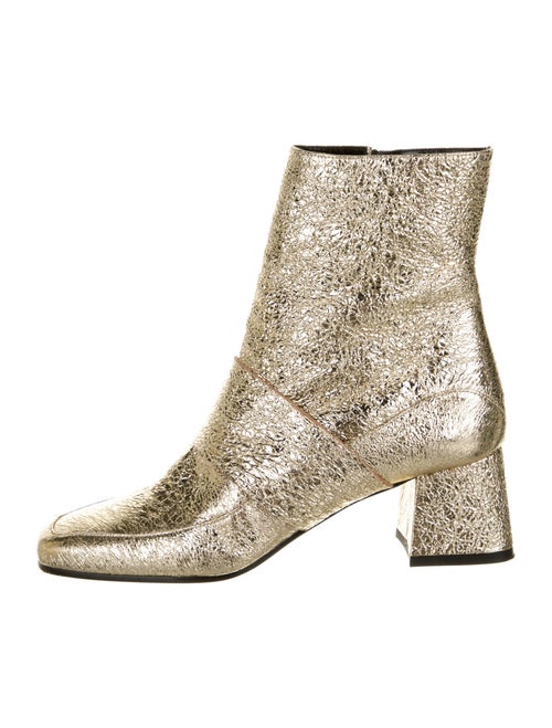 Aska Leather Boots Gold
