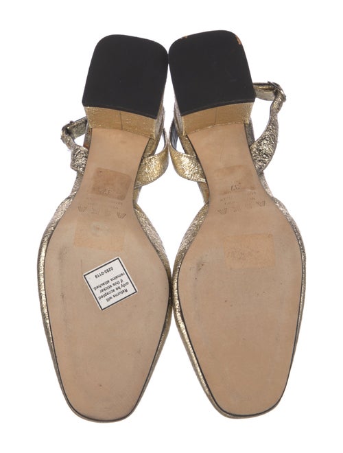 Aska Leather Animal Print Slingback Pumps