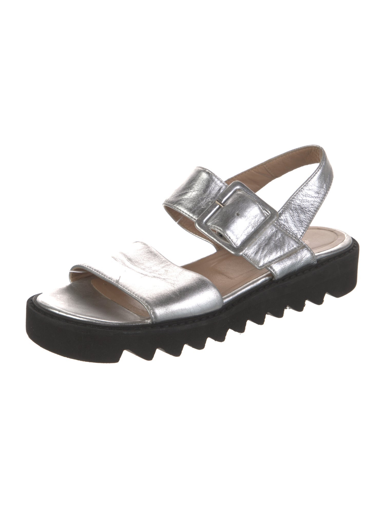 Aska Leather Slingback Sandals