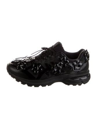 Asics x Cecilie Bahnsen Patent Leather Ruffle Embellishment Sneakers