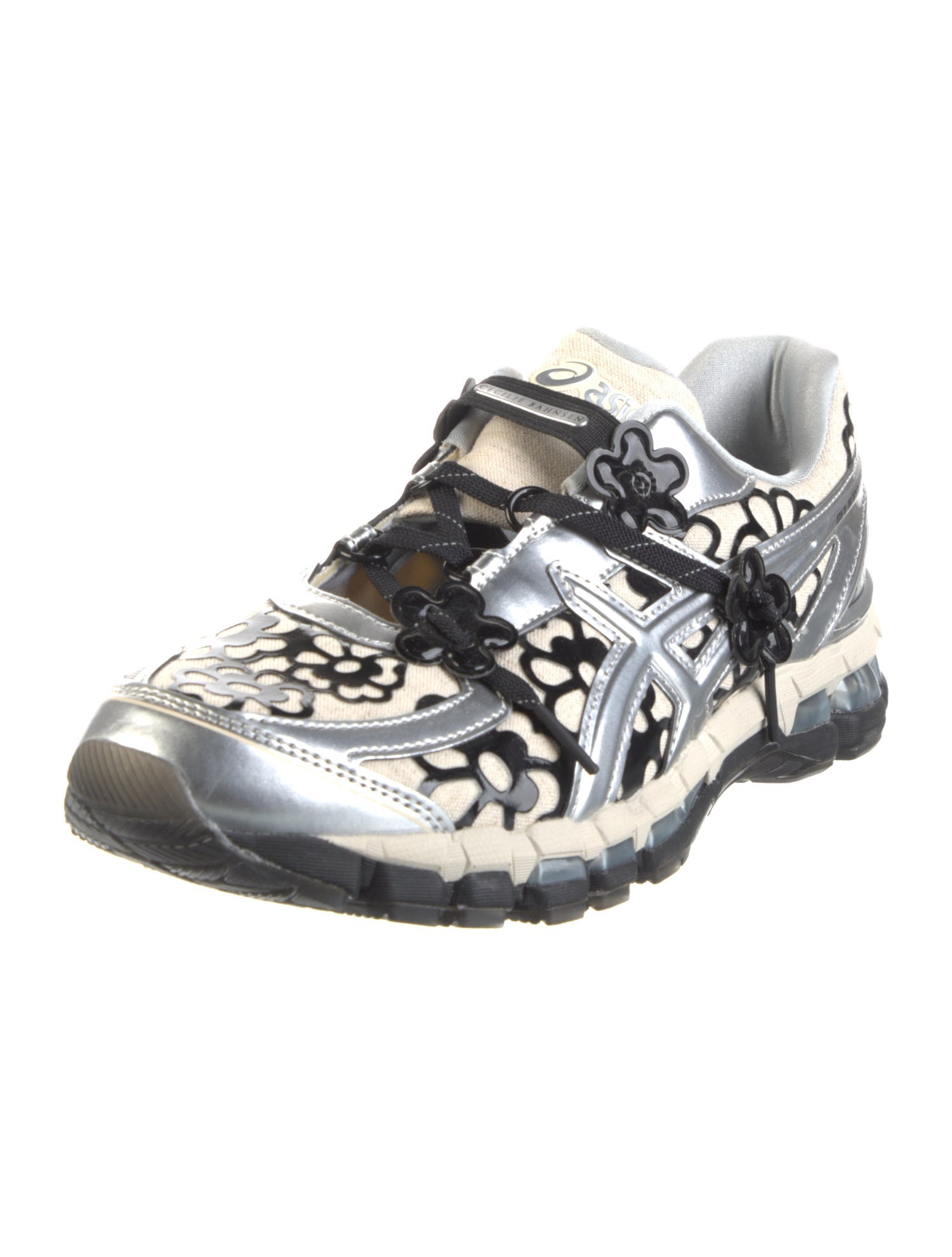 Asics x Cecilie Bahnsen Leather Floral Print Athletic Sneakers