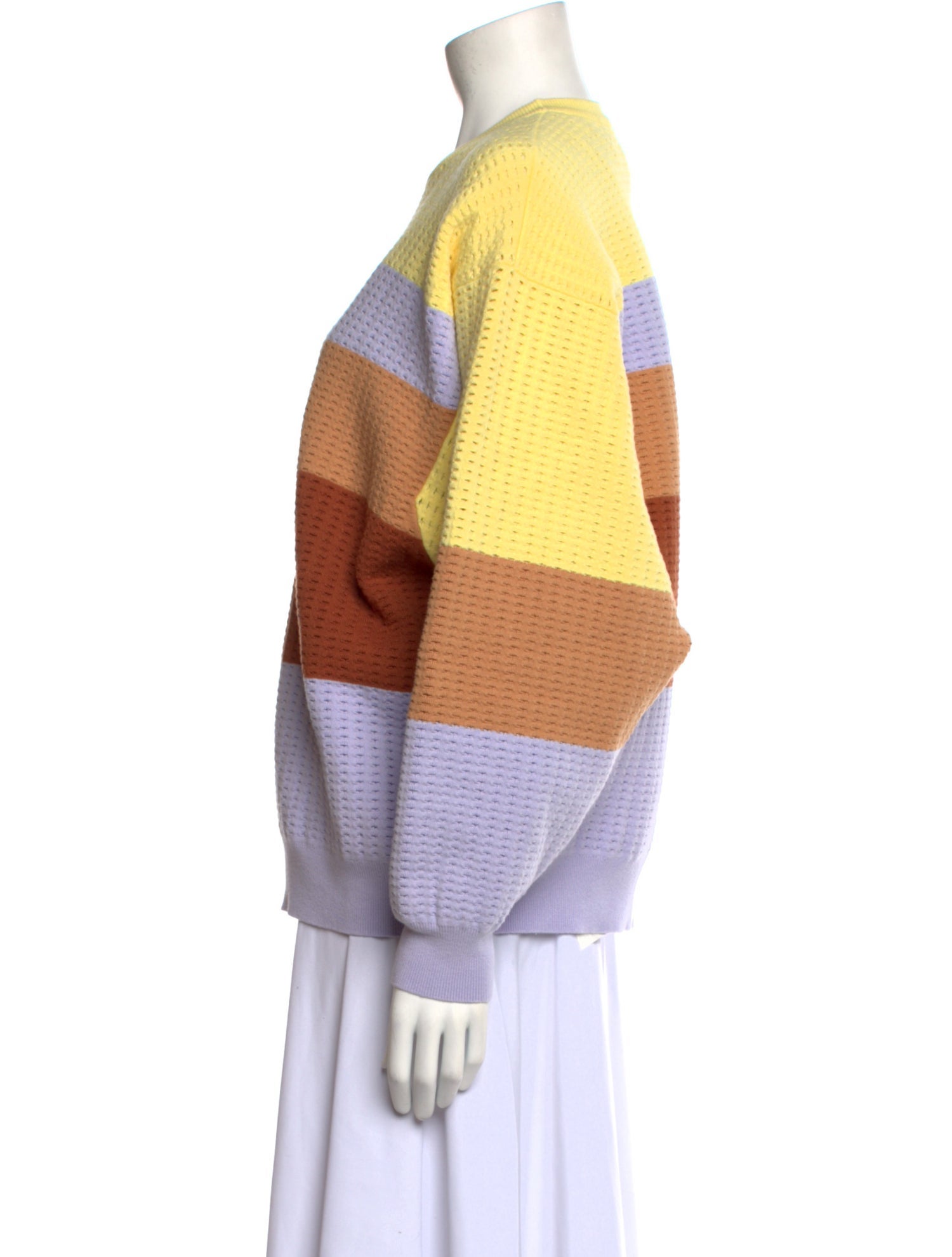 Aknvas Striped Crew Neck Sweater w/ Tags