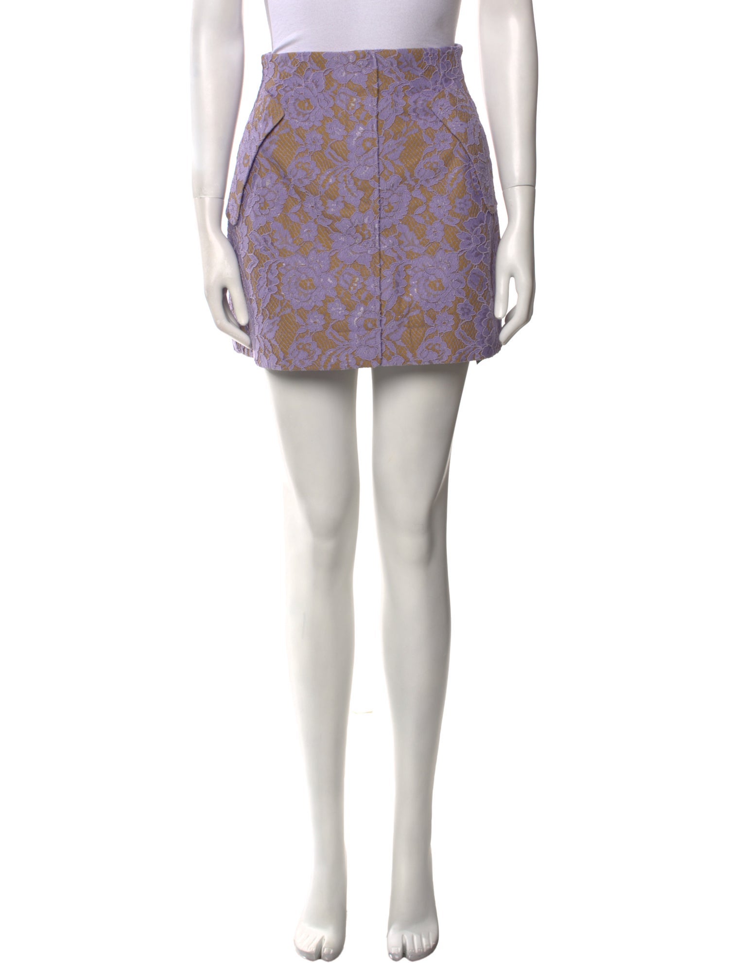 Aknvas Floral Print Mini Skirt w/ Tags