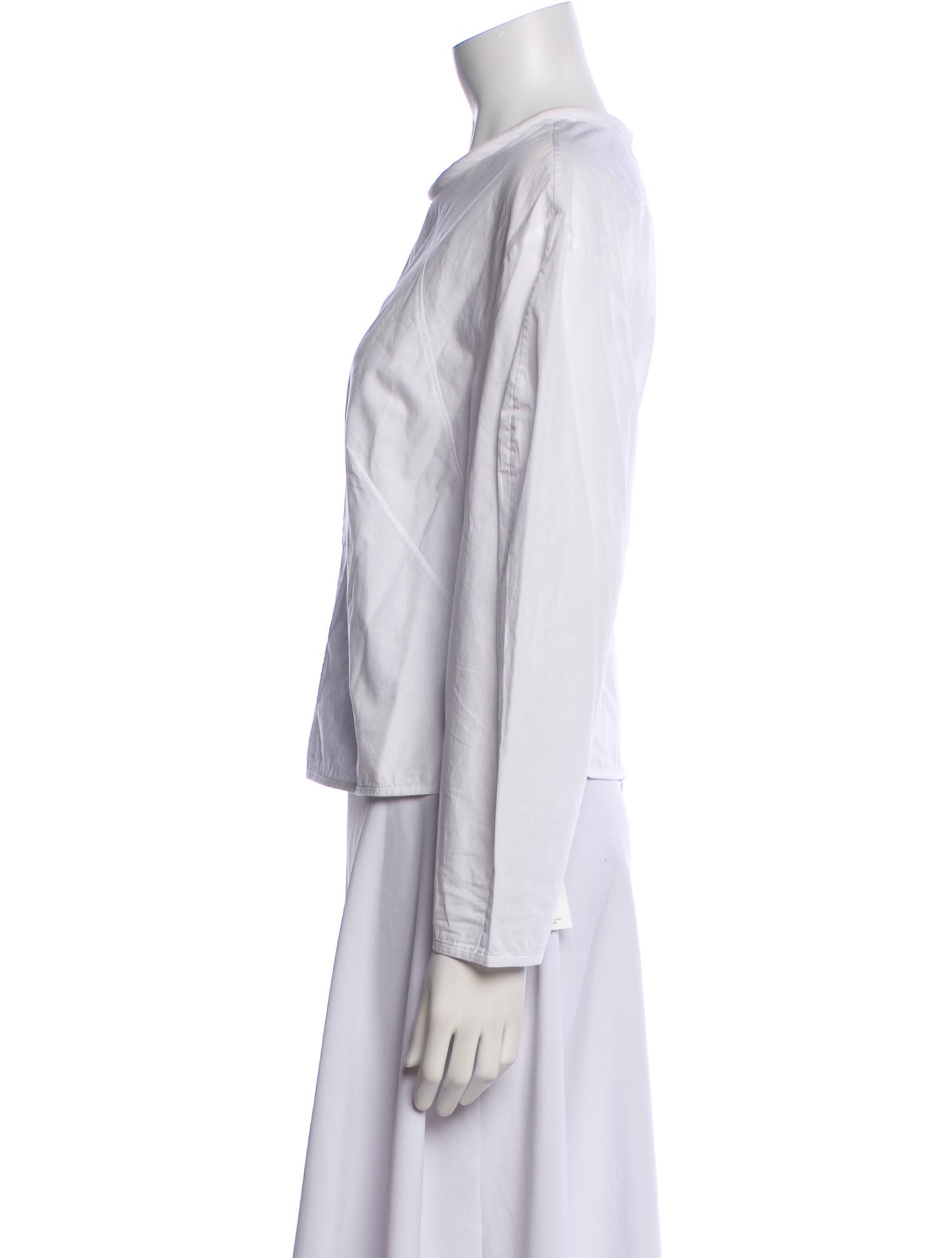 Aknvas Crew Neck Long Sleeve Blouse