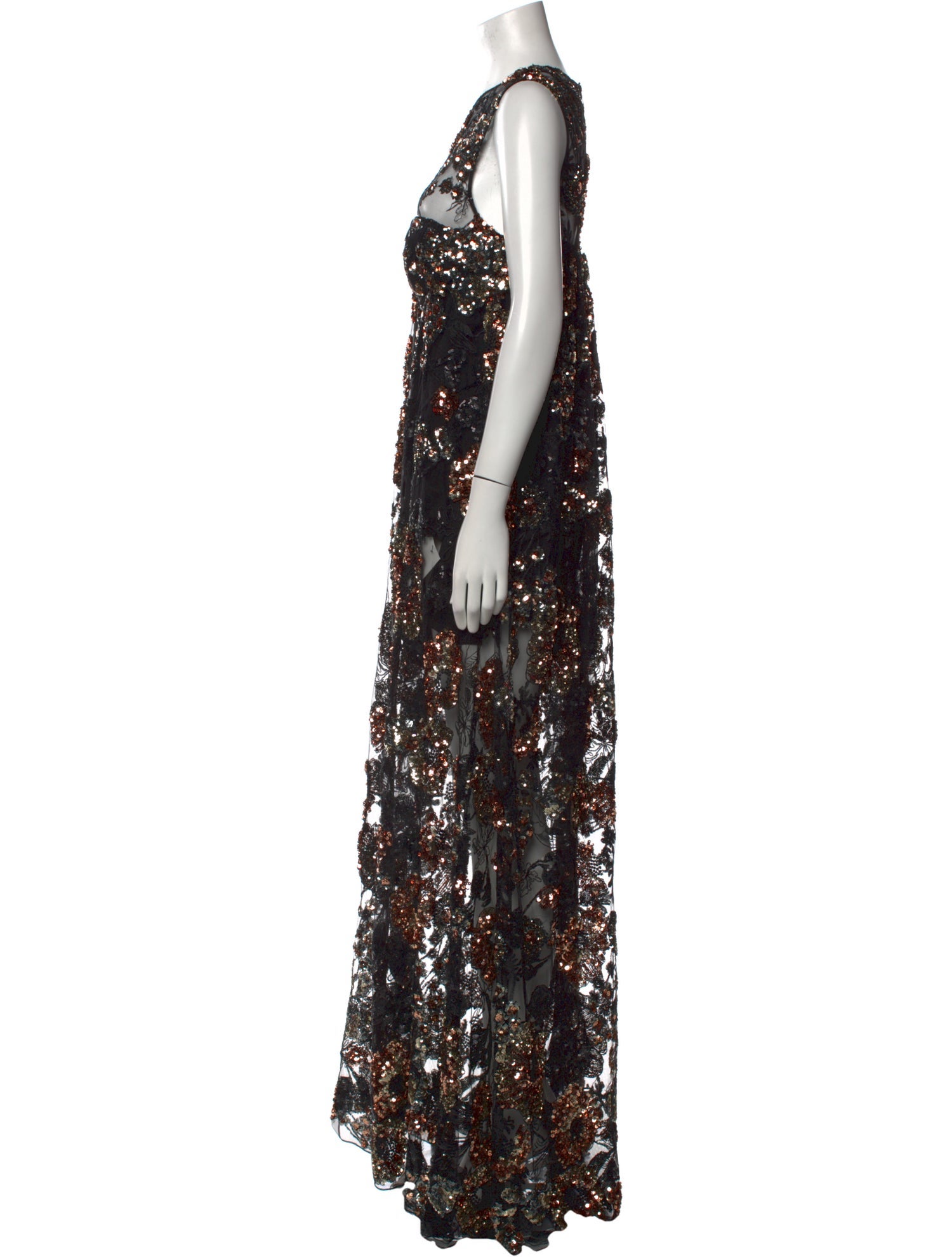 Aknvas Printed Long Dress