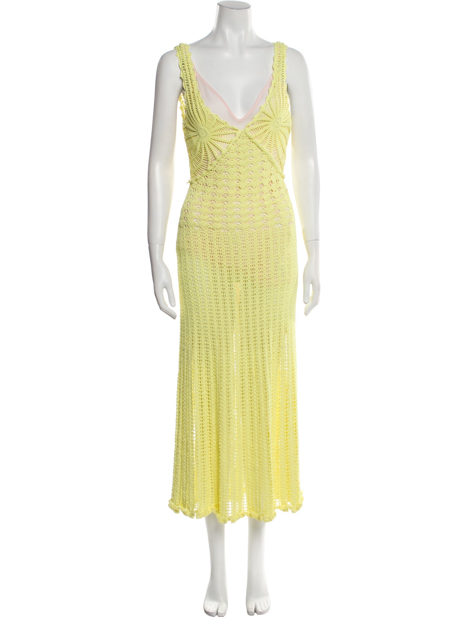 Aknvas V-Neck Long Dress w/ Tags