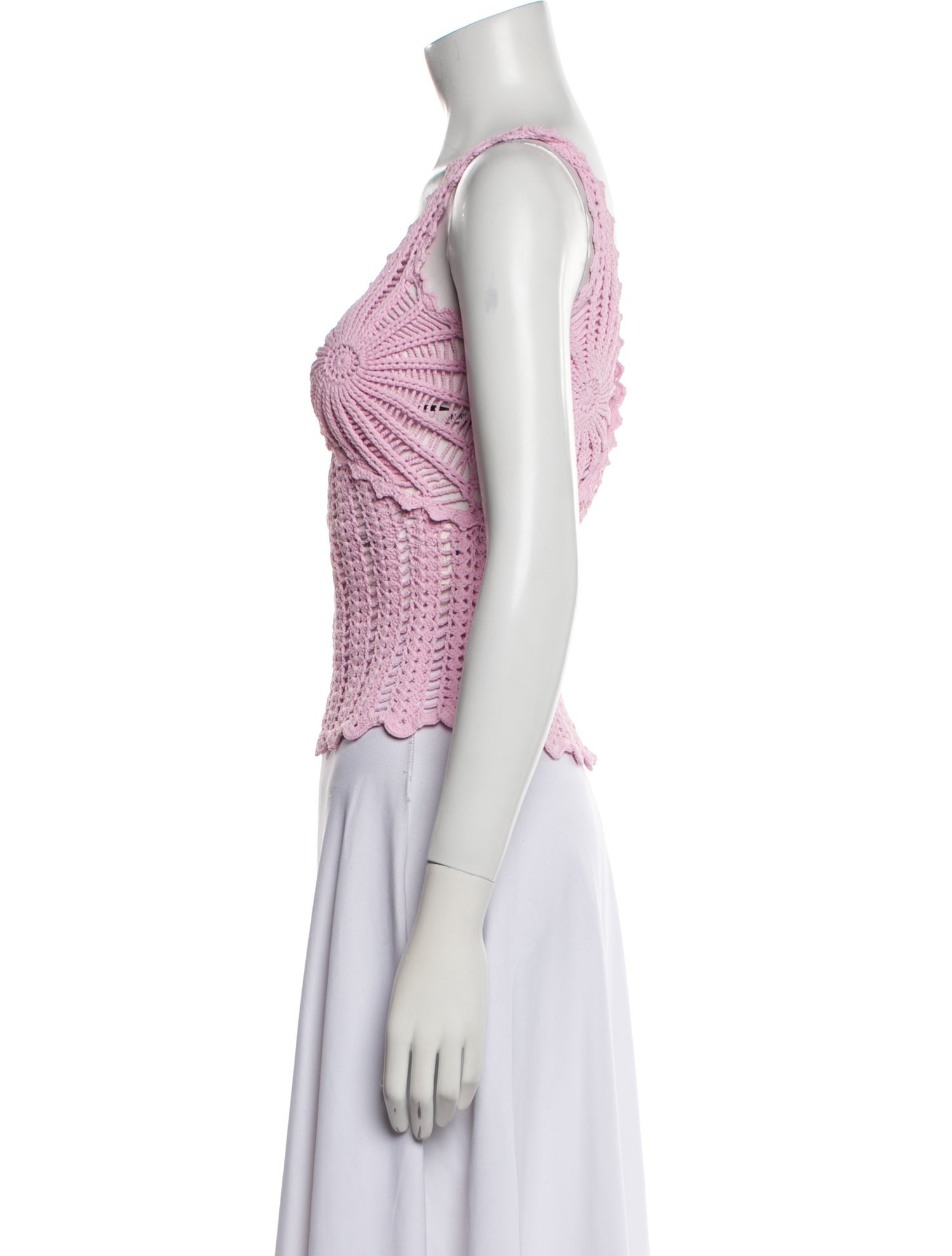 Aknvas V-Neck Sleeveless Crop Top w/ Tags