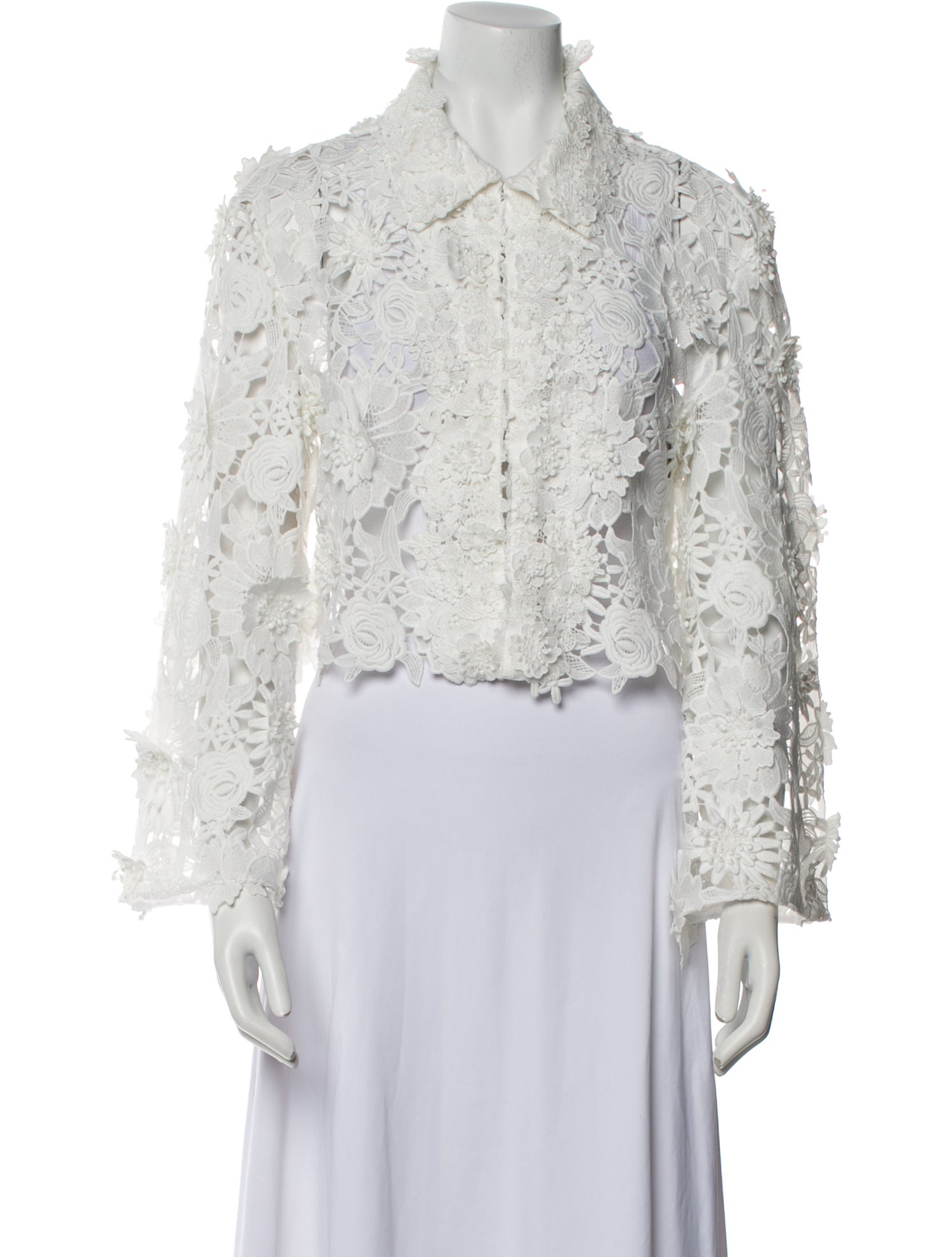 Aknvas Lace Pattern Bolero