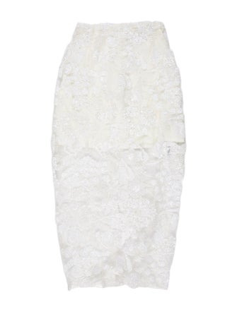 Aknvas Floral Print Midi Length Skirt