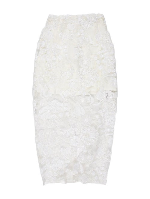 Aknvas Floral Print Midi Length Skirt