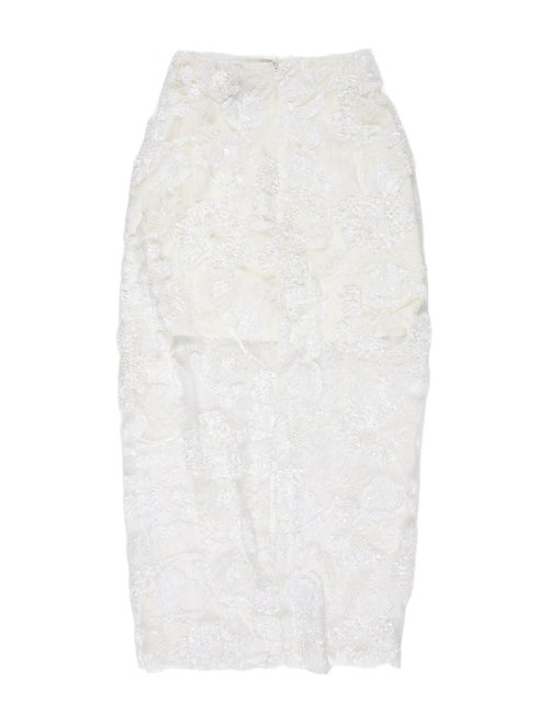 Aknvas Floral Print Midi Length Skirt