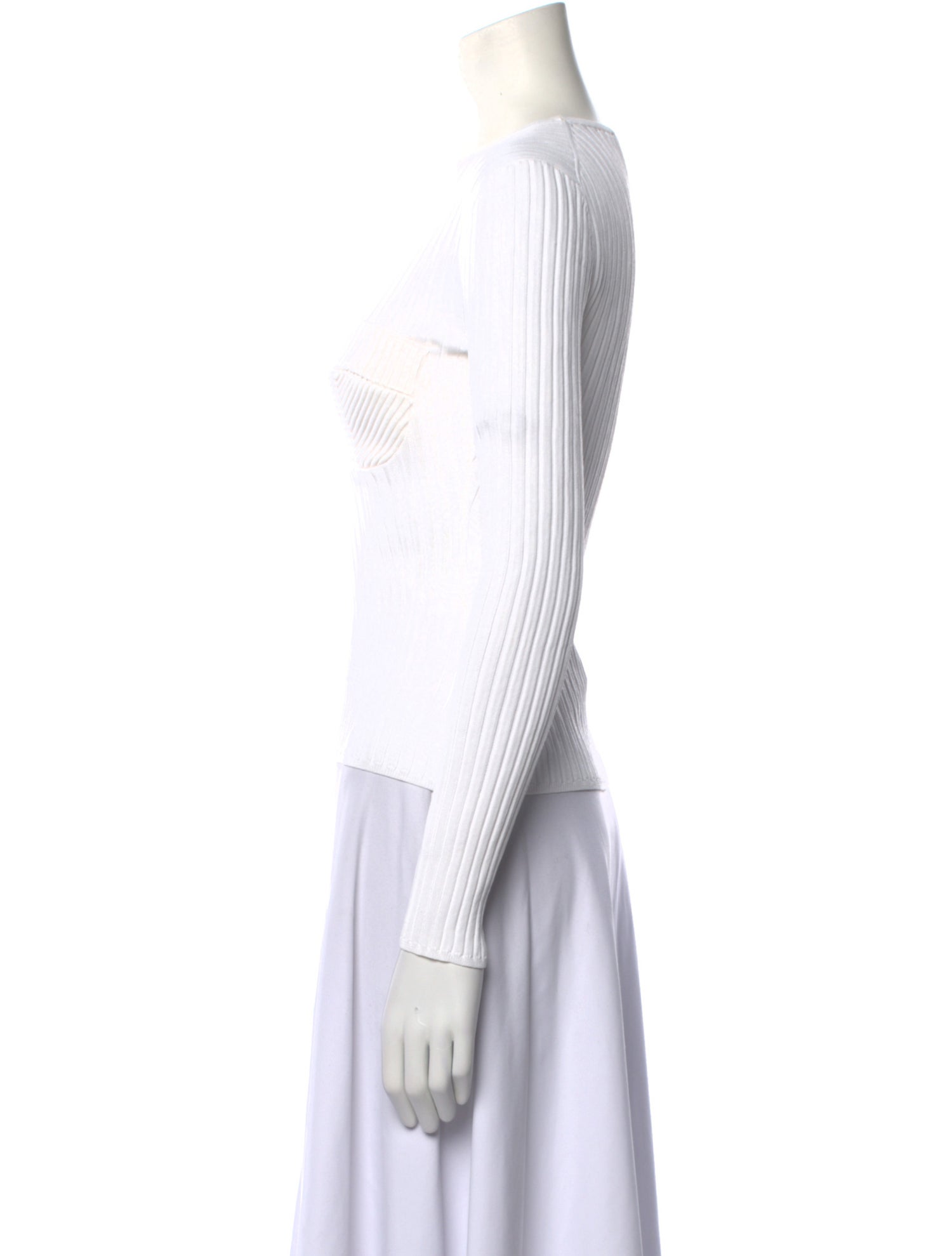 Aknvas Crew Neck Long Sleeve Crop Top