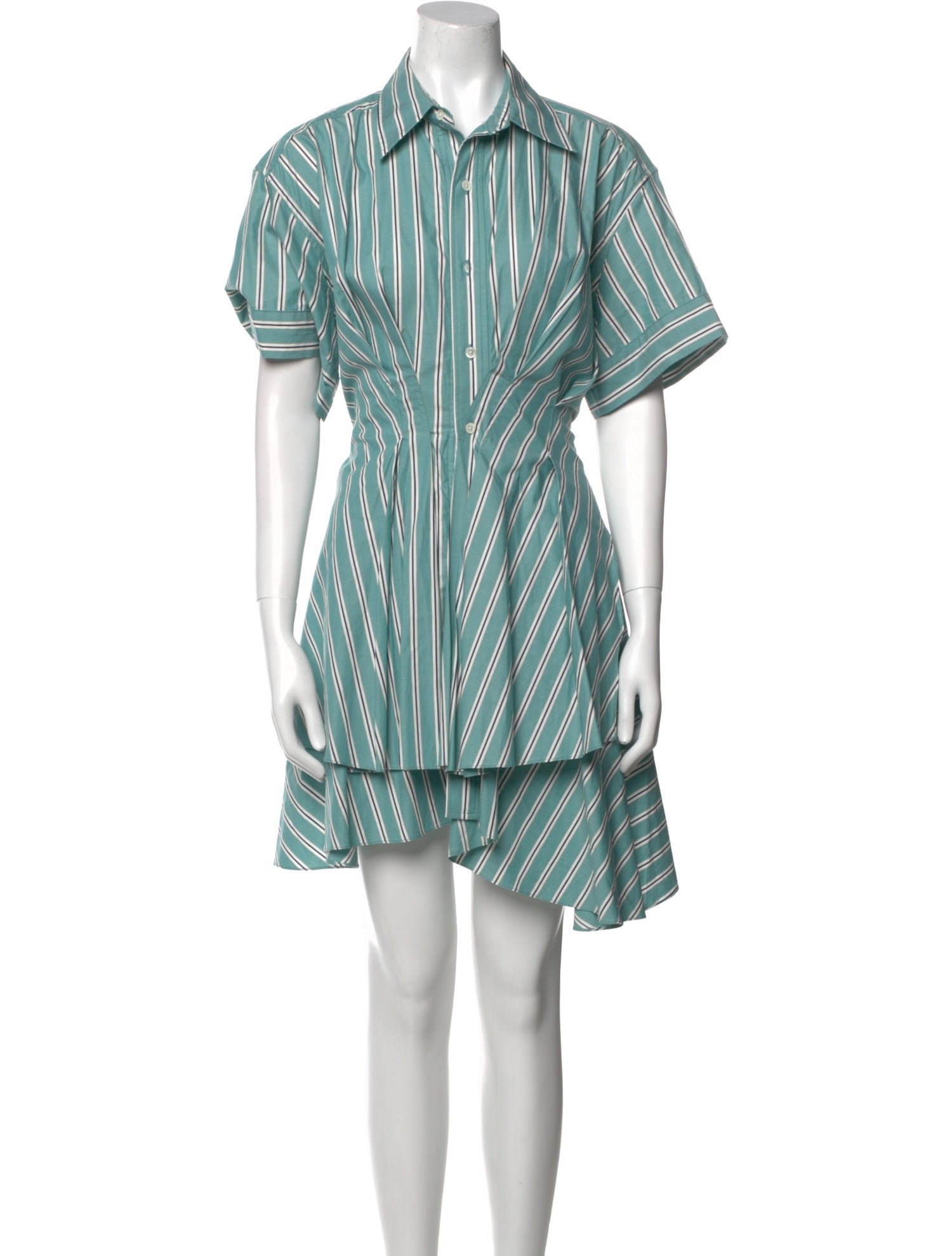 Aknvas Striped Mini Dress