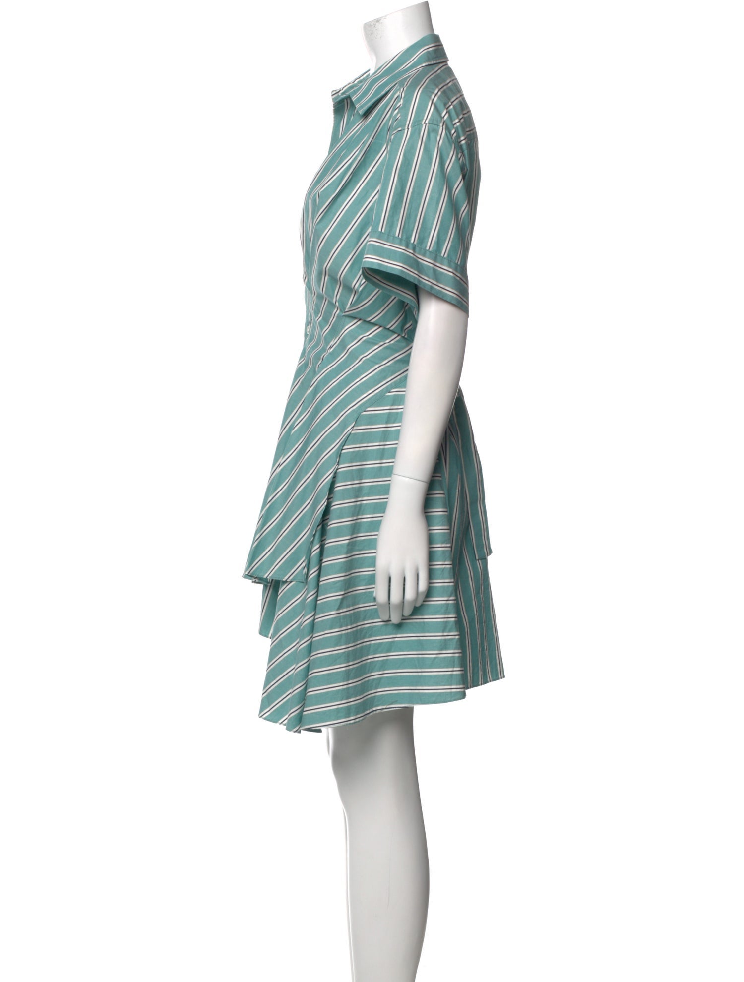 Aknvas Striped Mini Dress