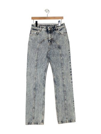 Aknvas High-Rise Straight Leg Jeans