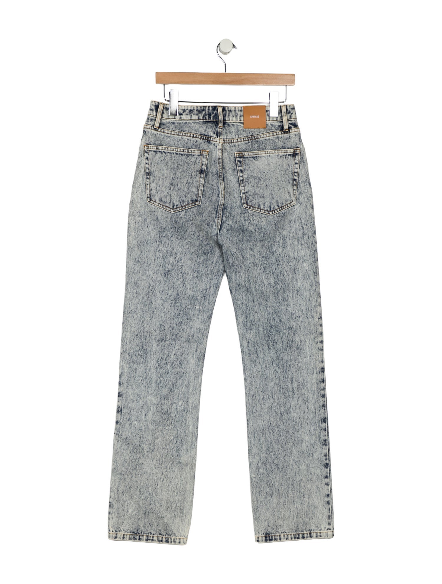 Aknvas High-Rise Straight Leg Jeans