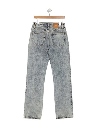 Aknvas High-Rise Straight Leg Jeans