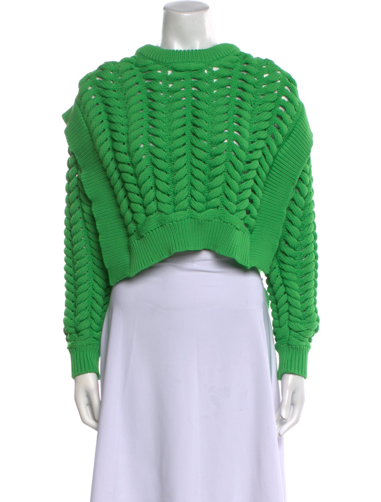 Aknvas Printed Crew Neck Sweater